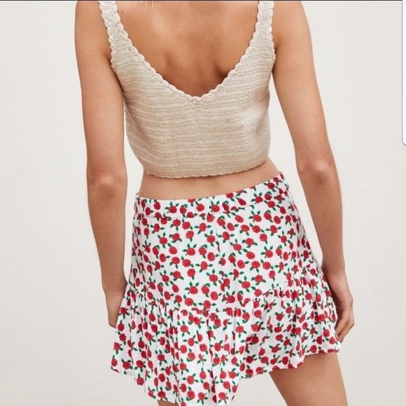 Zara Printed Rose Skort - Picture 3 of 7